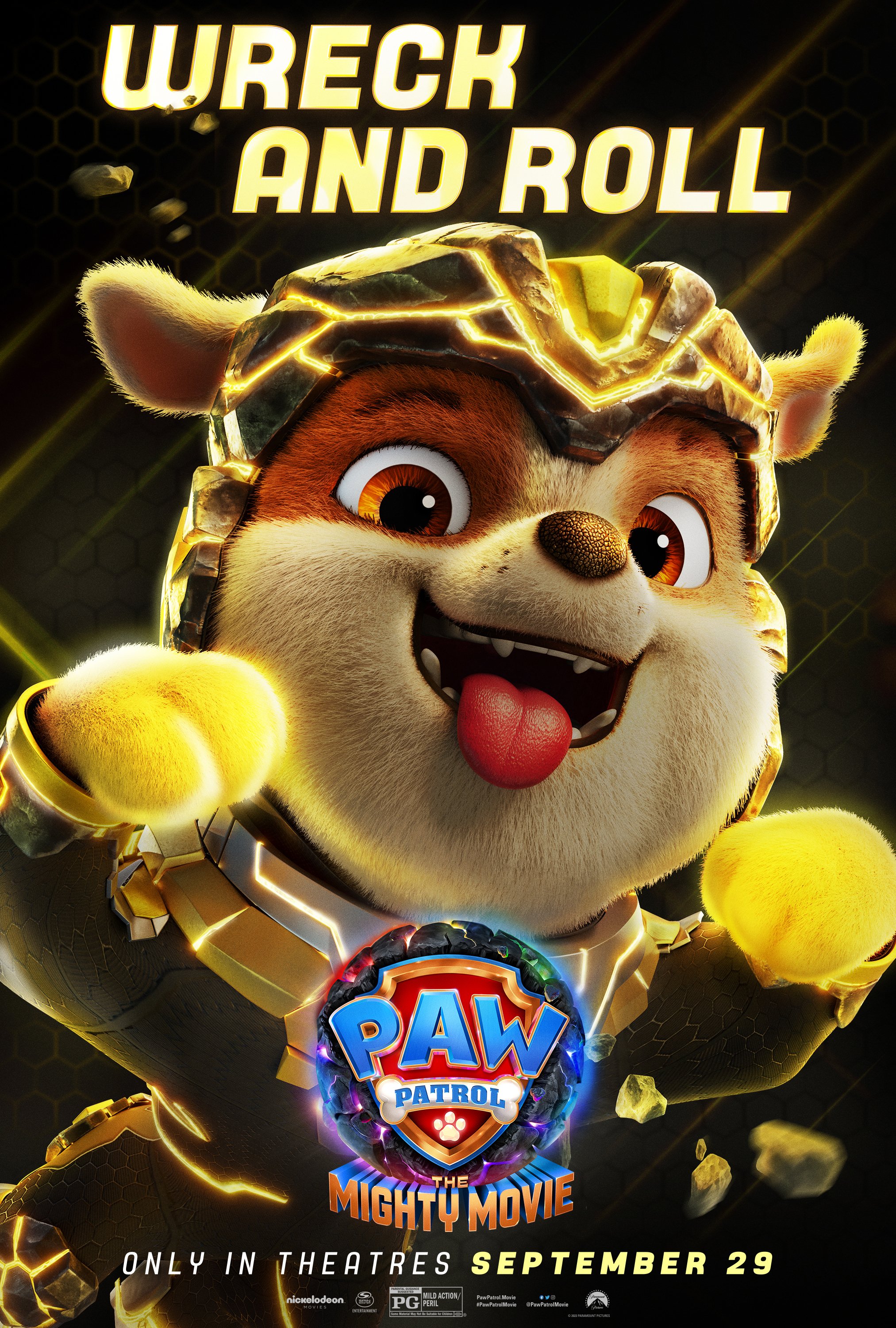 PAW PATROL The Mighty Movie Character Posters Cal Bob PAW PATROL The Mighty Movie Character Posters Cal Bob